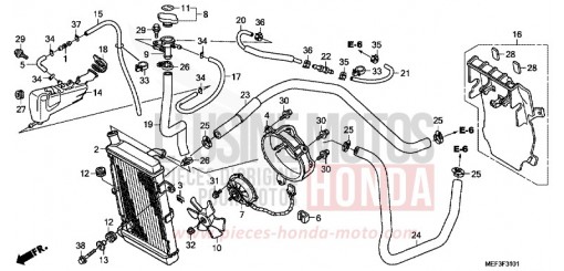 RADIATEUR (FJS400D9/FJS400A) FJS400D9 de 2009